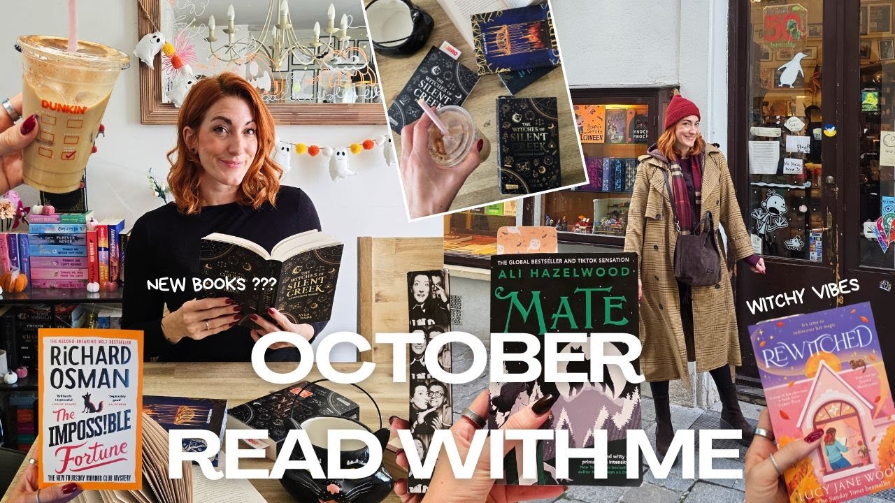 Cosy Halloween Reading Vlog 🎃🍂✨ Werw&ouml;lfe, Hexen & Magie + Bookstore Haul (Lesevlog | Romantasy)