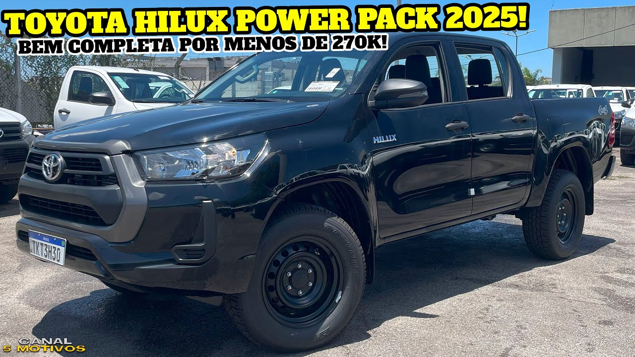 NOVA TOYOTA HILUX POWER PACK 2025 - UMA CAMIONETE MUITO COMPLETA E CONFIÁVEL PARA O TRABALHO!CONFIRA