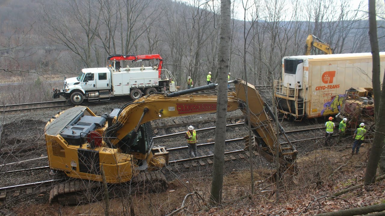 Horseshoe Curve Derailment Clean Up 3-7-26