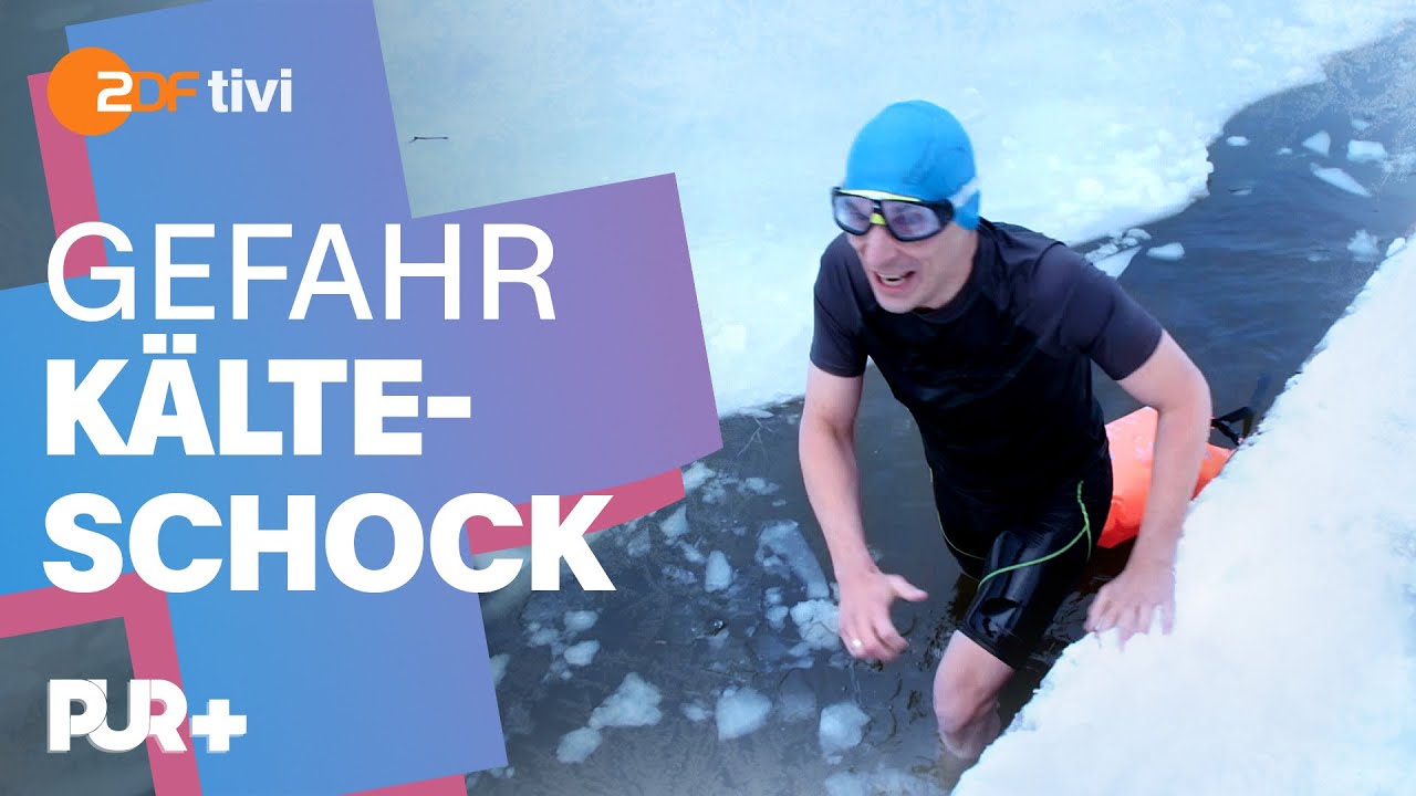 Eisbaden extrem! 50 Meter im eiskalten See | PUR+