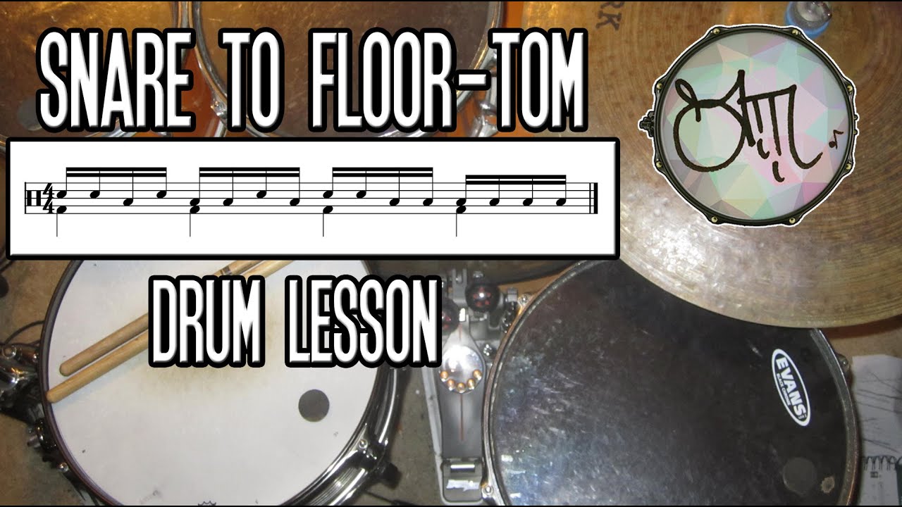 Snare to Floor Tom - Drum Lesson w/ Sheet Music - Andre Marchildon