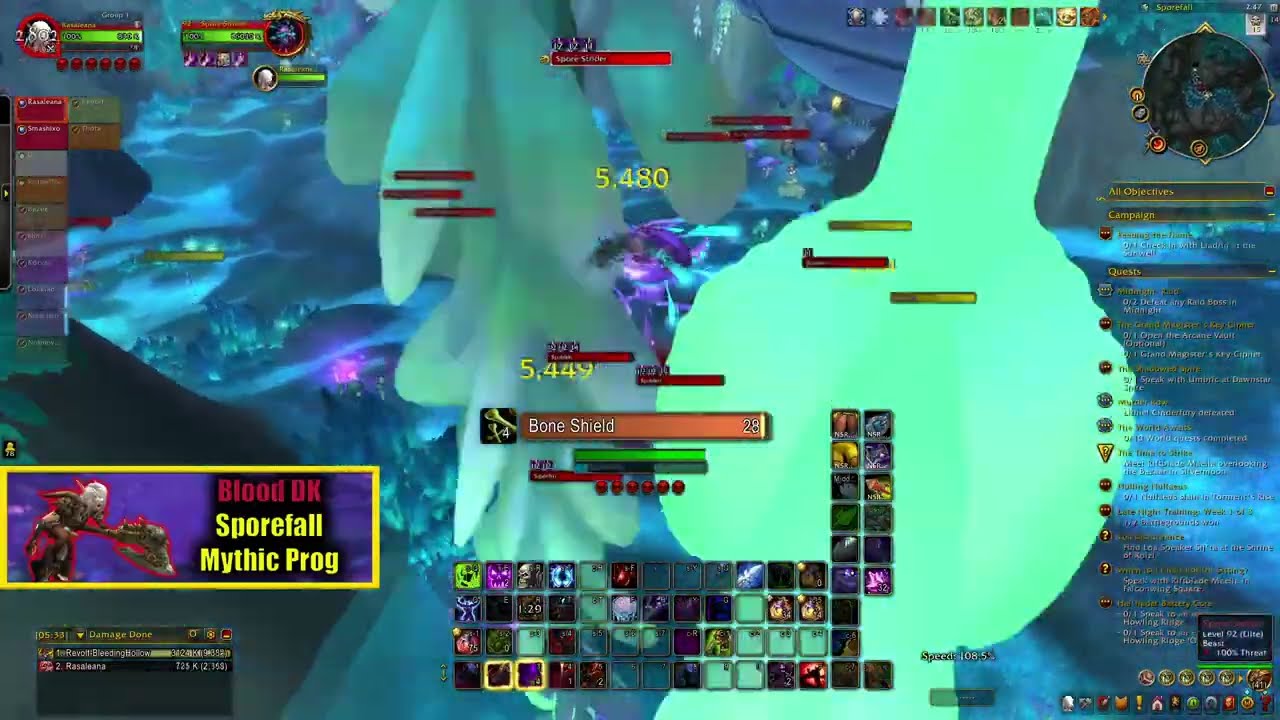 Mythic Sporefall World 3rd (Blood DK PoV)