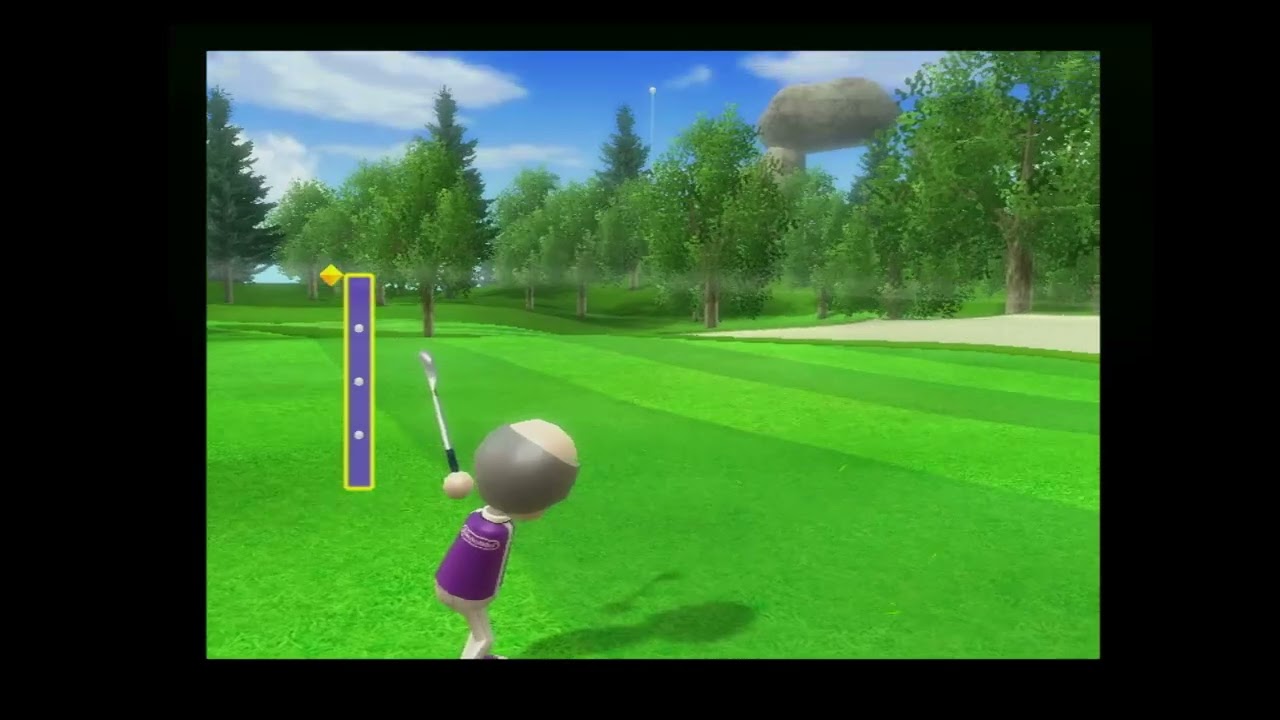 Lucky chip-in over the tree