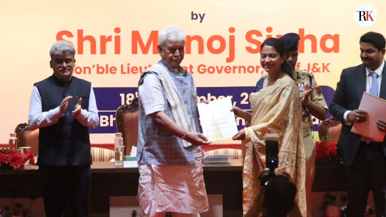 LG Manoj Sinha hands over appointment letters to newly selected candidates of J&K Police Service 