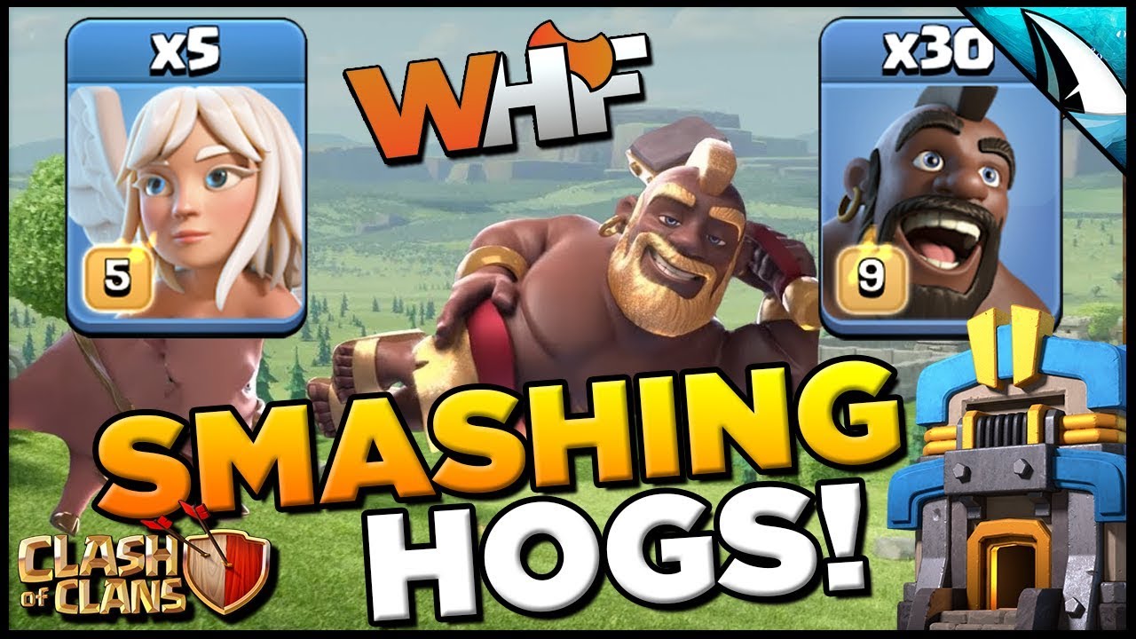 *Smashing Hogs* Strongest Ground Strategy at TH 12! | Clash of Clans
