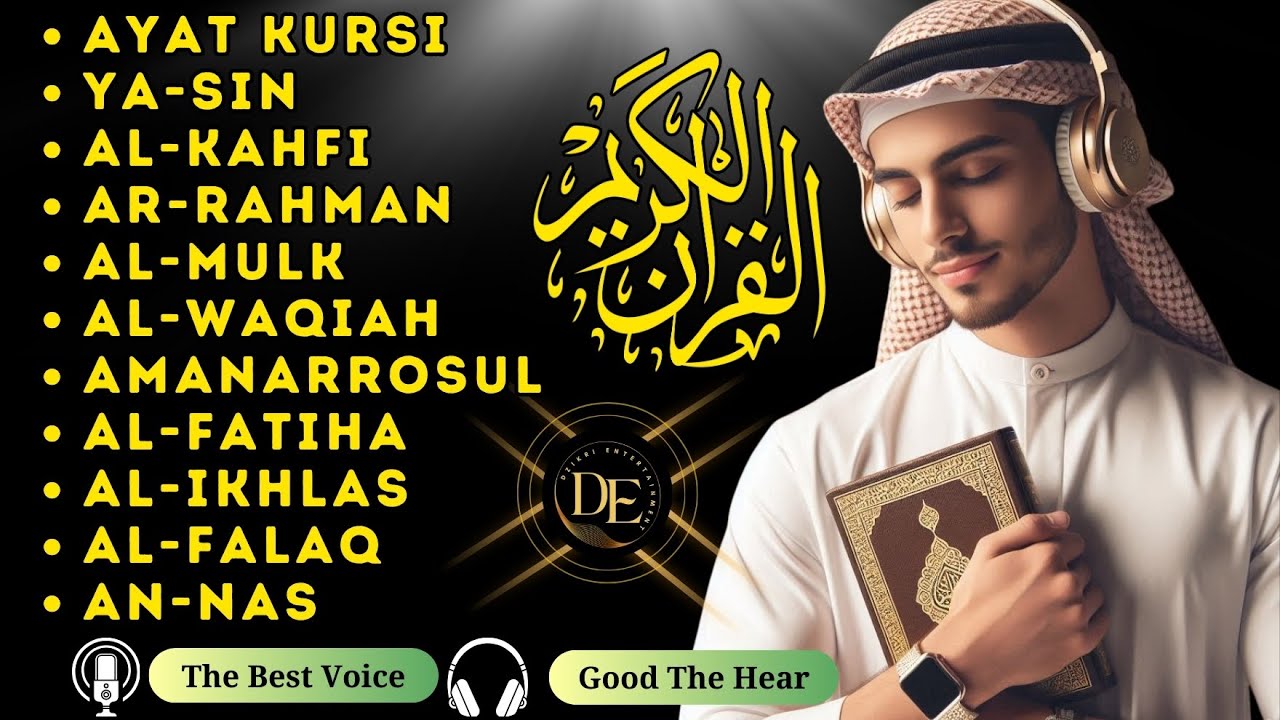 La voix touchante d'Ayat Kursi 7x, Sourate Yasin, Ar Rahman, Waqiah, Al Mulk, Kahfi, Ikhlas, Falaq