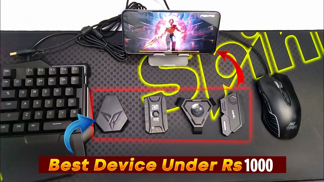 No Ban | Best wireless keyboard and mouse device for free fire, pubg mobile, cod & etc. under rs 999