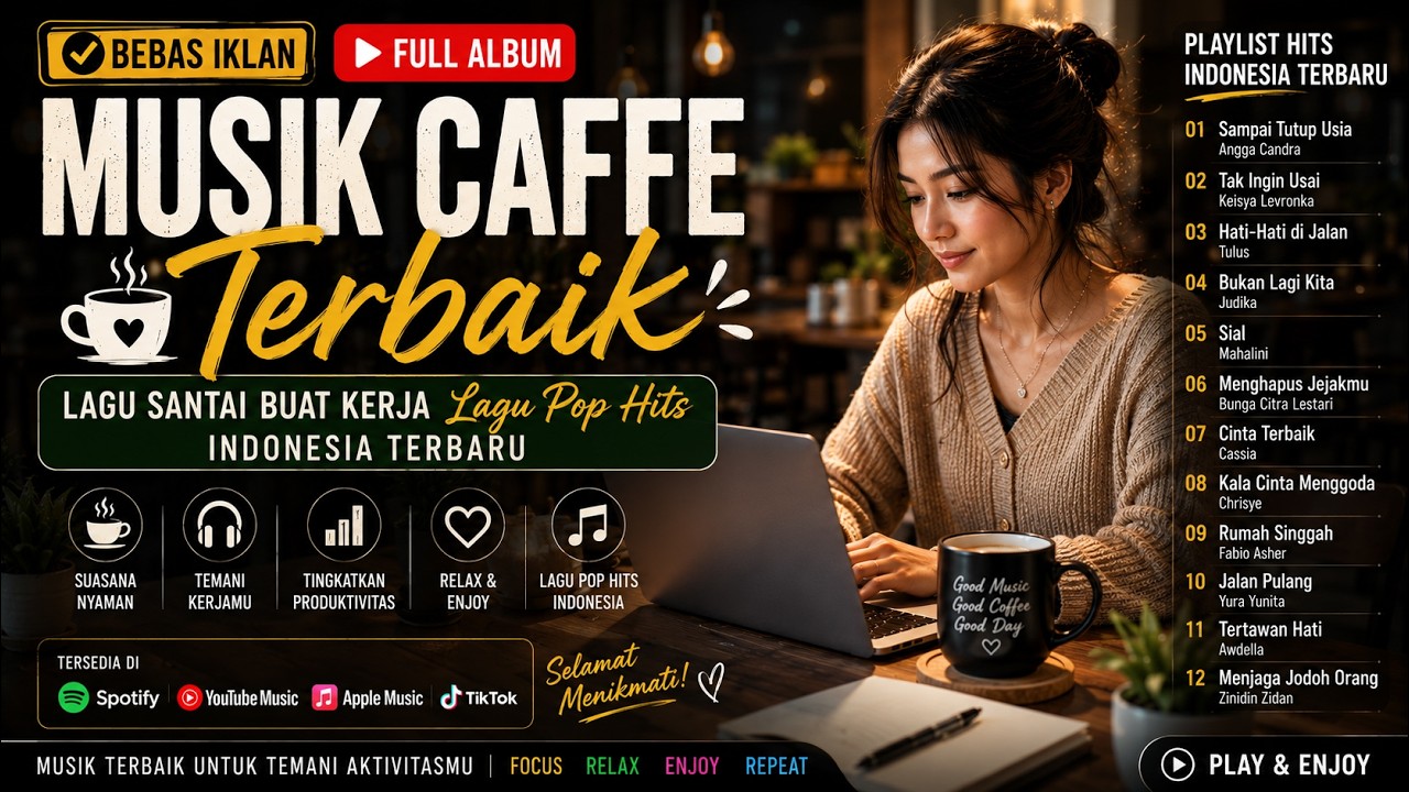 BEBAS IKLAN FULL ALBUM | Lagu Santai Buat Kerja   Lagu Pop Hits Indonesia T