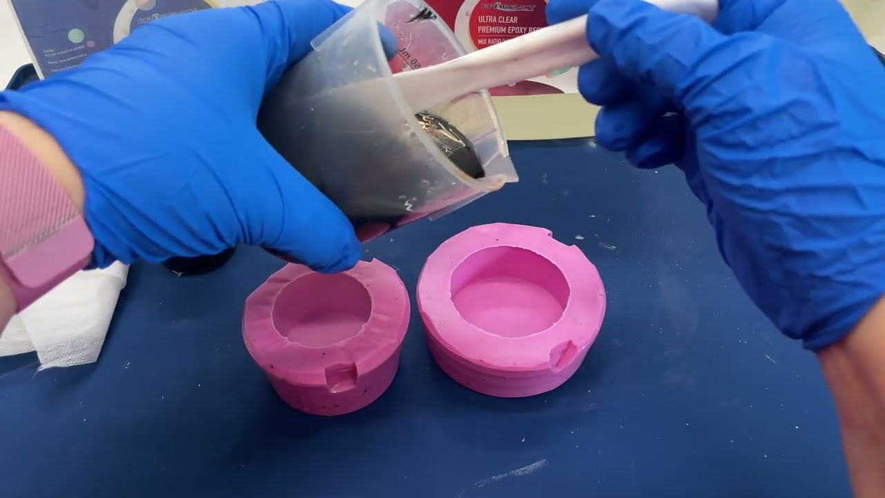 Mini Plinths Order | Resin Pouring Process