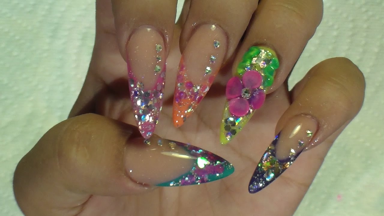 Mi Set Neon - Natos Nails - Uñas Acrilicas - Acrylic Nails