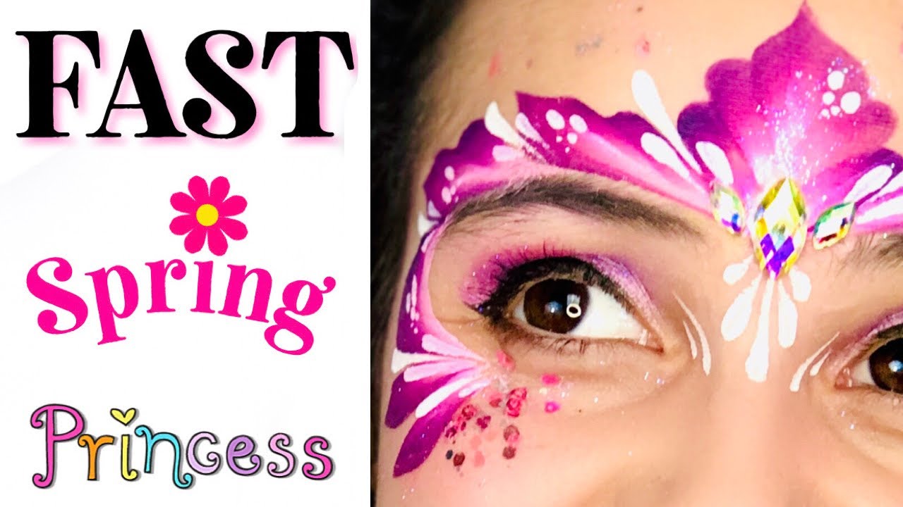 Princess One Stroke Face Paint Tutorial