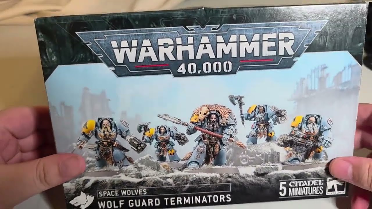 Warhammer 40k Space Wolves Wolfguard Terminators Unboxing