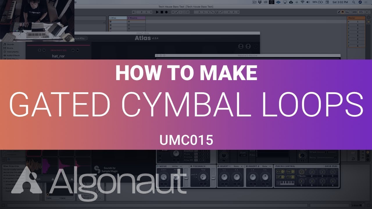 How to make gated cymbal loops for Tech House and Techno [UMC015] | Algonaut