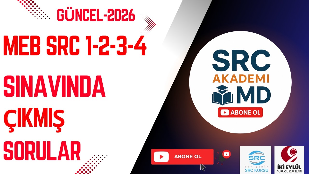 SRC 1-2-3-4 SINAV SORULARI 🚗🚕SRC SORU ÇÖZÜMÜGARANTİLİ PUAN🎯#keşfet #sınav#ehliyet#src#ösym#meb#viral