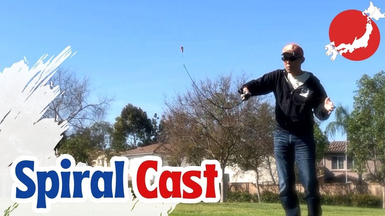 [Spiral cast] How to cast a baitcaster. [Casting tutorial / Japanese style]