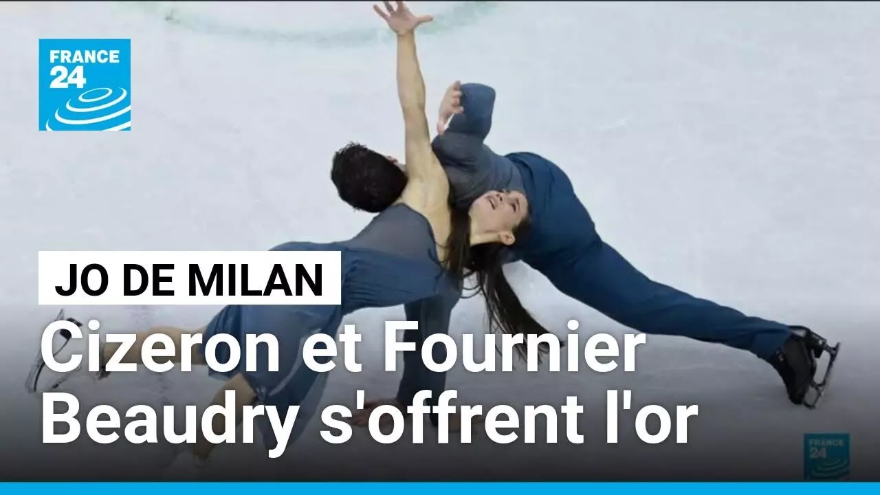 JO de Milan : Cizeron et Fournier Beaudry s'offrent l'or olympique en danse sur glace • FRANCE 24