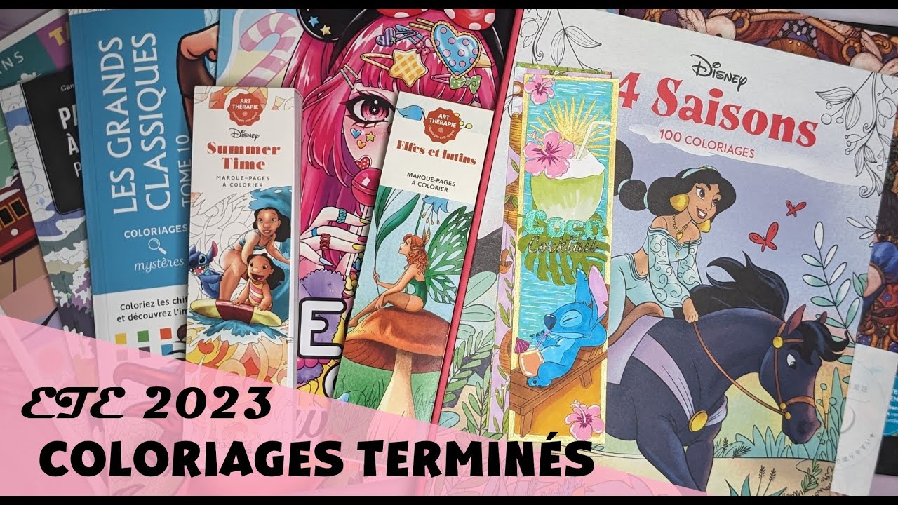 Coloriages terminés été 2023 | Completed coloring pages summer 2023
