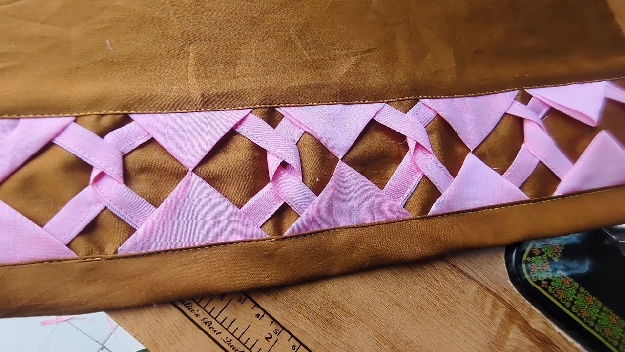 Sewing tips and tricks /sleeves design and pants design #shortsfeed #design #viral 