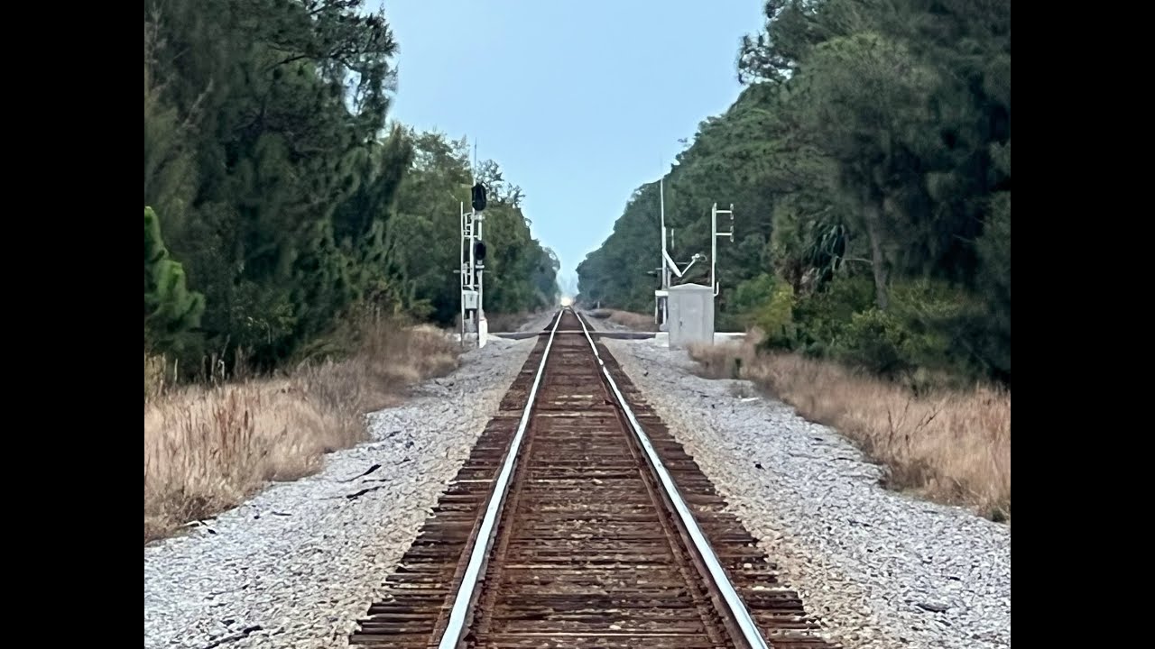Amtrak Silver Meteor Approaching at 79MPH From A Distance