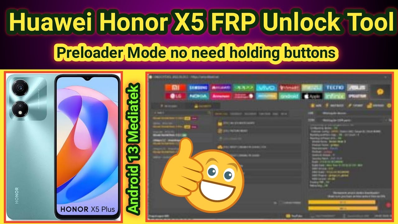 Huawei honor x5 plus frp bypass unlock tool 2025 | TECH City