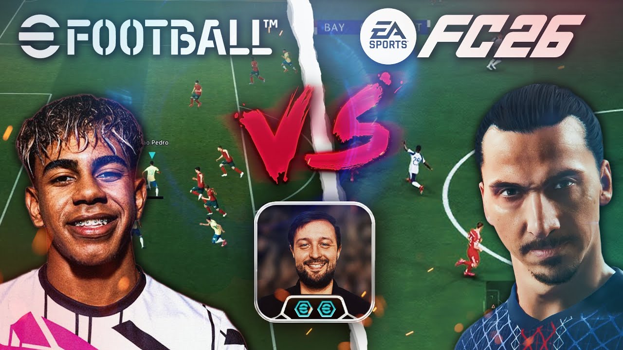 FC 26 vs eFootball: gameplay comparison