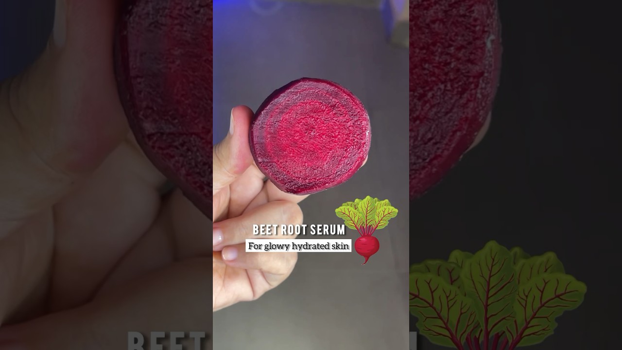 Beetroot serum for glowing skin🤩  | Homemade serum | #skincare #serum #beetroot #explore