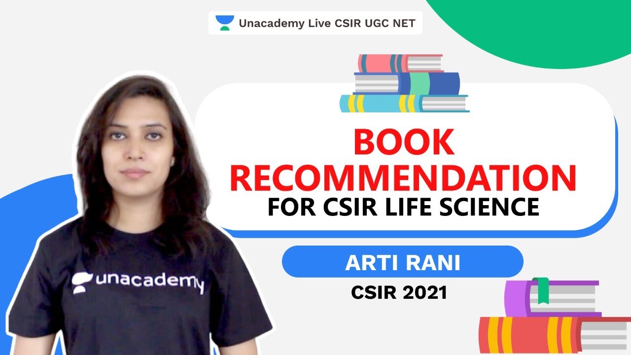 Book Recomendations for CSIR NET Life Science| CSIR 2021| Arti Rani | Unacademy Live