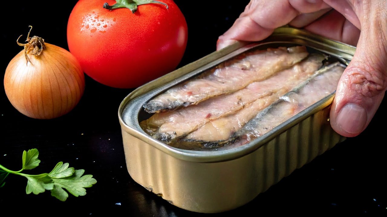 Сардины и овощи — лучший завтрак! Просто и вкусно!