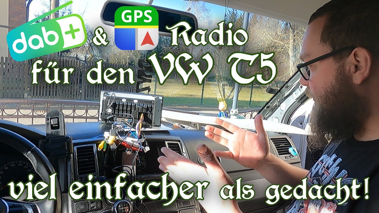 Neues VW T5 Multivan dab+ Radio! Einbau mit GPS und Touchscreen