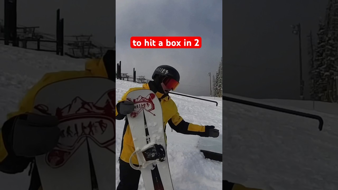 How to Snowboard a Box in Two Minutes