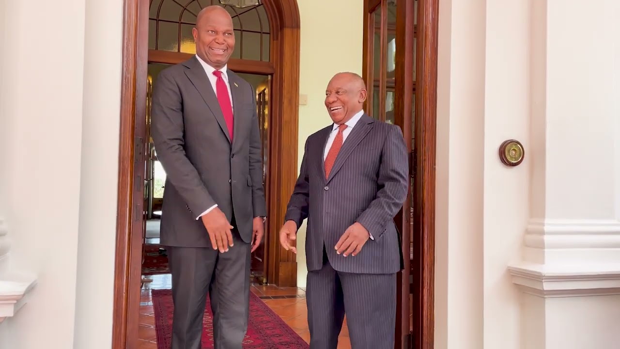 President Cyril Ramaphosa hosts President Daniel Chapo of the Republic of Mozambique