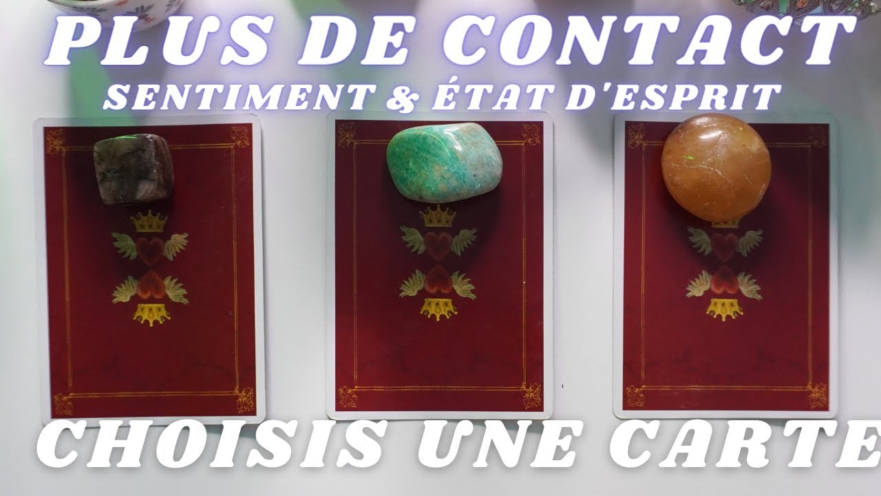 PLUS DE CONTACT⎪LEURS SENTIMENTS & ETAT D'ESPRIT🤍 CHOISIS UNE CARTE