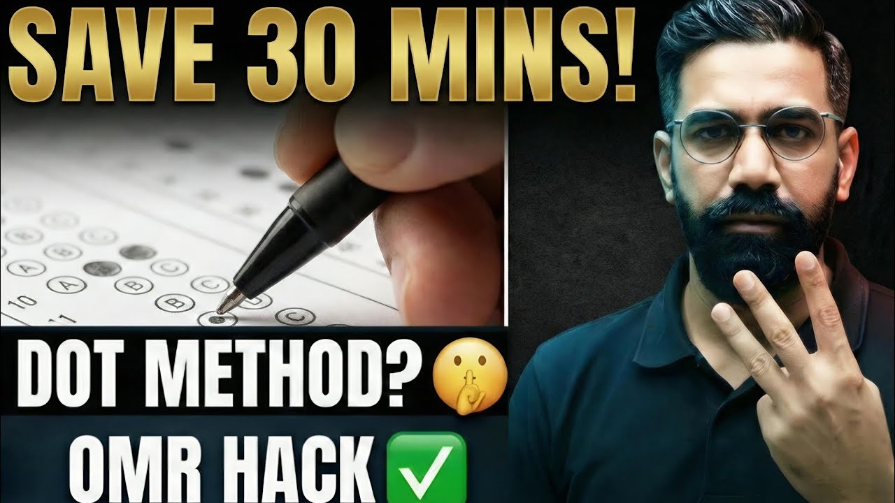 NEET 2026: OMR Sheet भरने में 30 Min बचाओ! 😱 (The Dot Method) 🔥