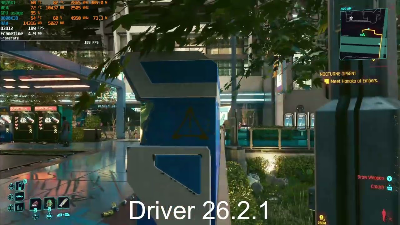 Amd 9070xt Driver 26.1.1 Vs 26.2.1 Beta Driver benchmark run