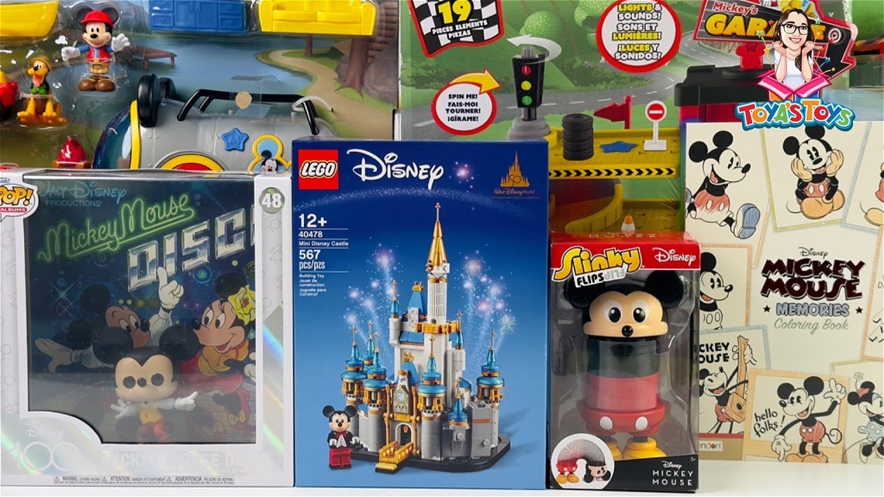 Mickey Mouse Toys Collection Unboxing Review | Mickey Mouse Ready to Race Garage Play Set