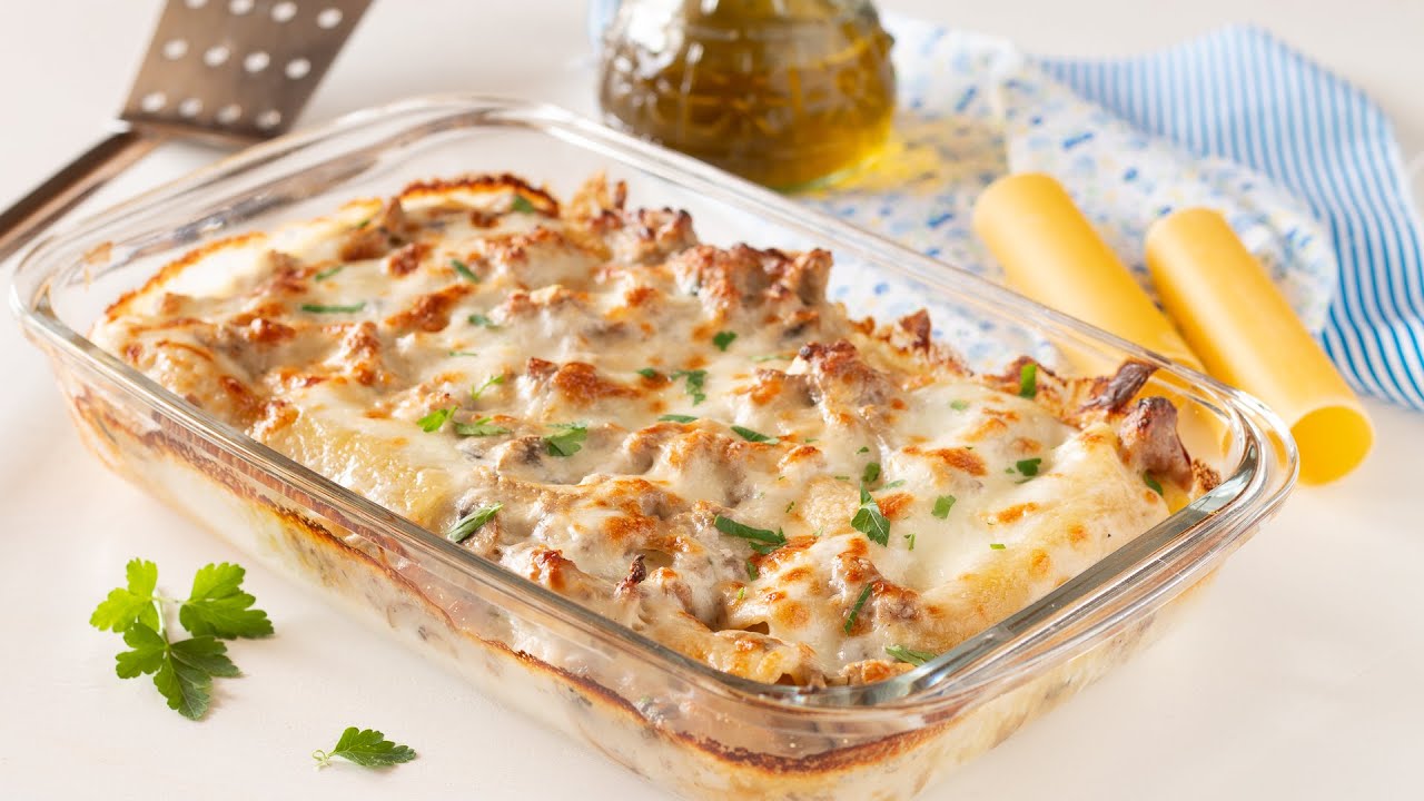 CANNELLONI FUNGHI E SALSICCIA cosi buoni non li avete mai mangiati!