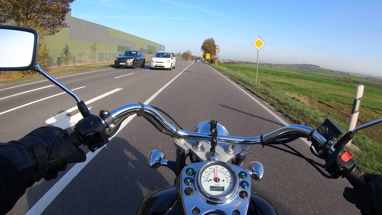 Honda Shadow VT 125 POV in Germany Gopro 7