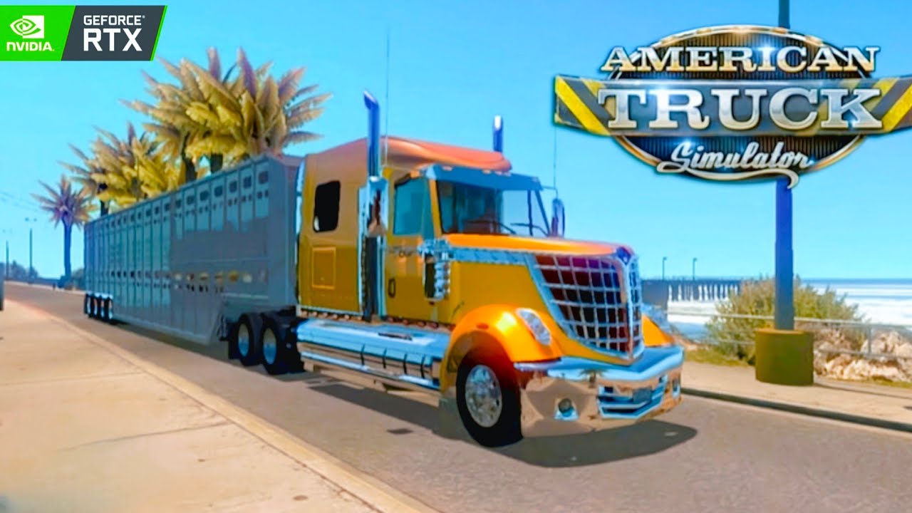 American truck simulator Gameplay [PC]