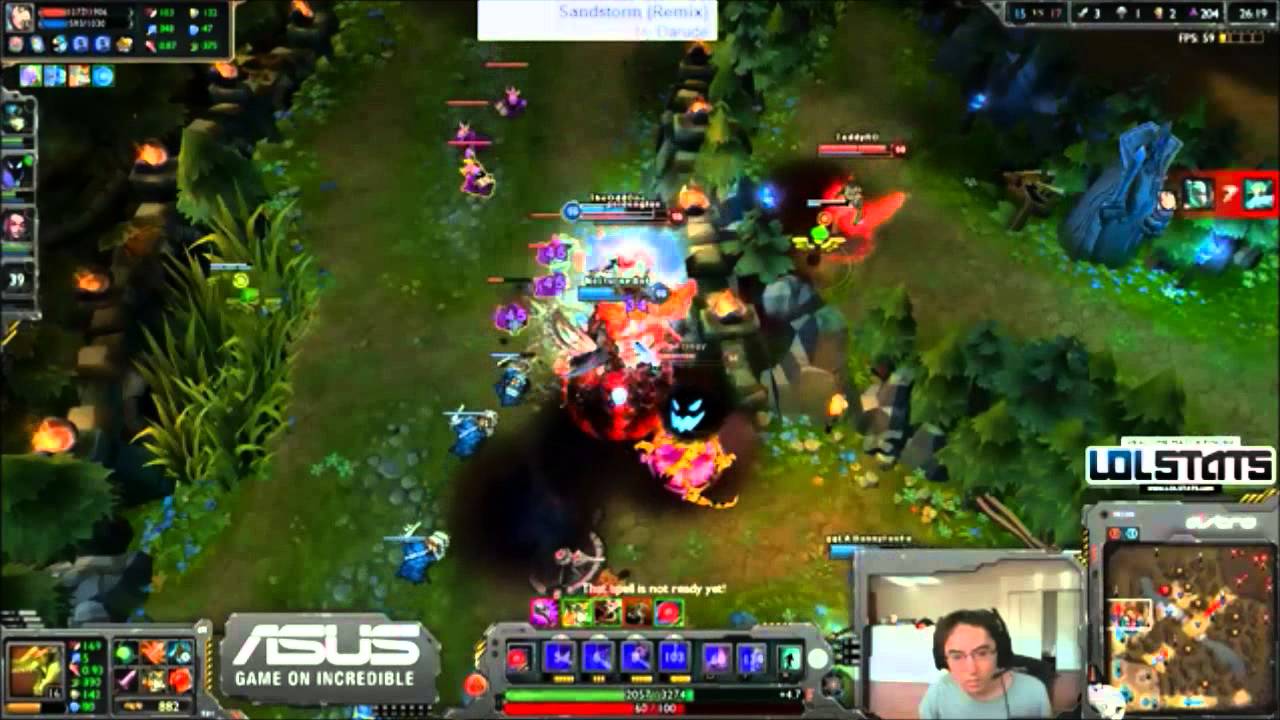 TheOddOne Renekton Quadra Kill powered by Darude - Sandstorm