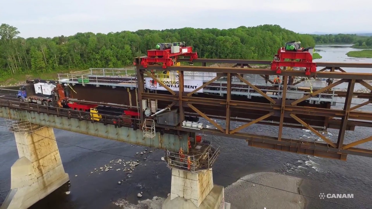 How to replace a railway bridge span within six hours?