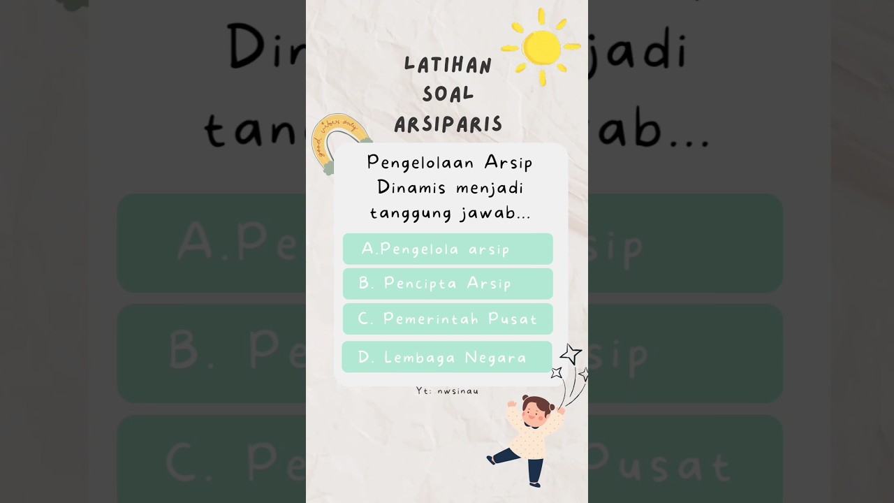 soal pppk arsiparis #skbarsiparis #arsiparis #pppkarsiparis #latihandasarcpns #soalarsiparis