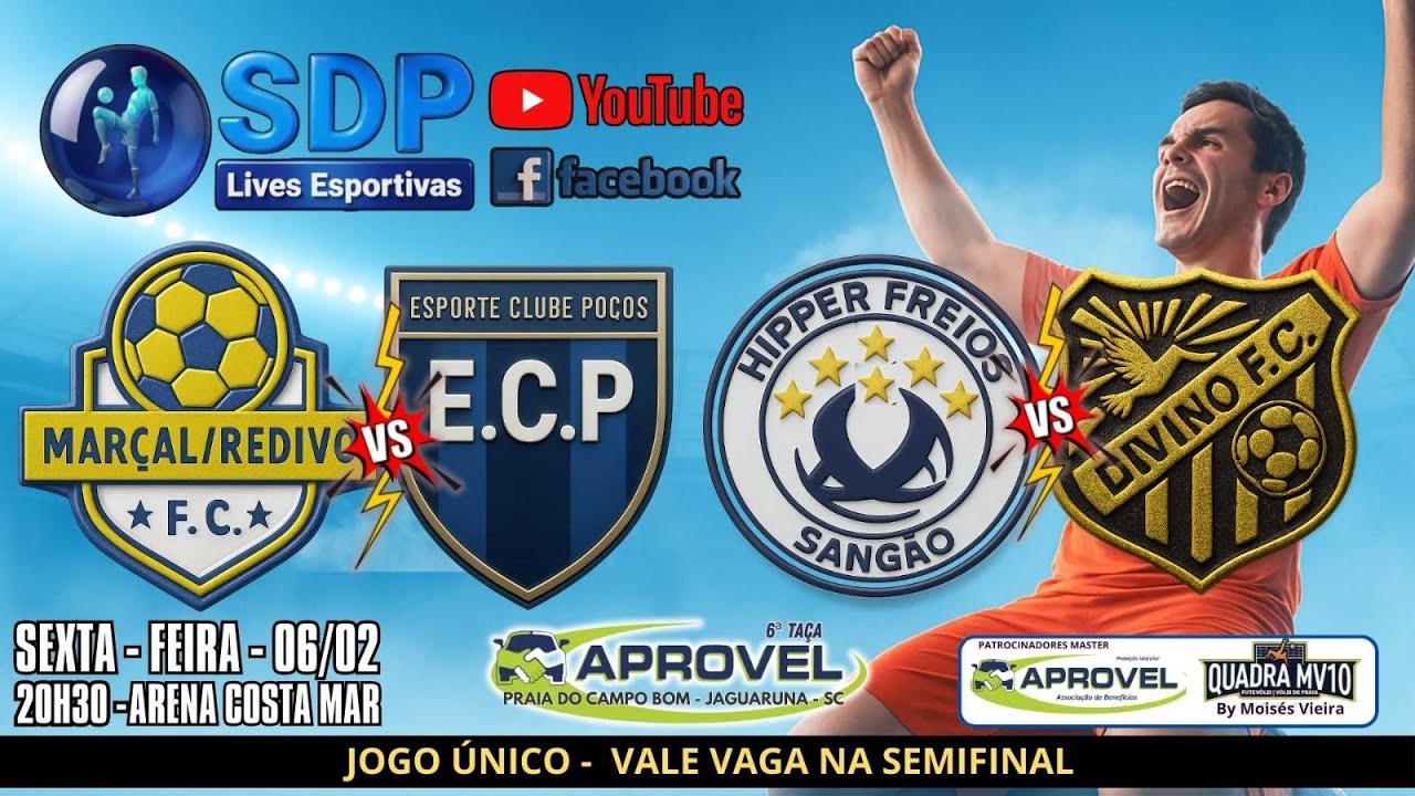 VALE VAGA NA SEMIFINAL - 6ª TAÇA APROVEL 2025 - CAMPO BOM, JAGUARUNA - SC