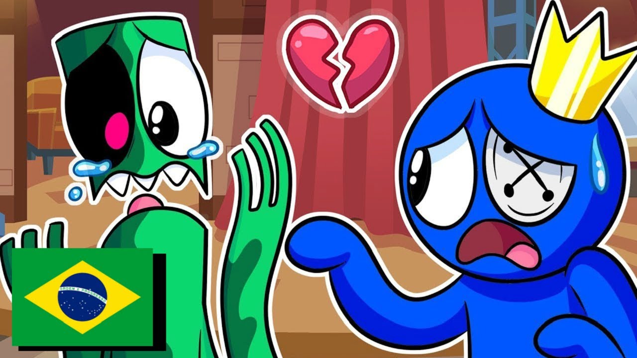 A Triste HISTÓRIA do GREEN.EXE - Rainbow Friends Animação