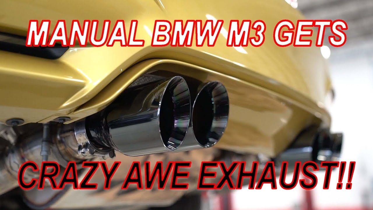 2018 BMW M3 F80 GETS AWE TUNING NON-RESONATED SWITCHPATH EXHAUST SYSTEM INSANE SOUND