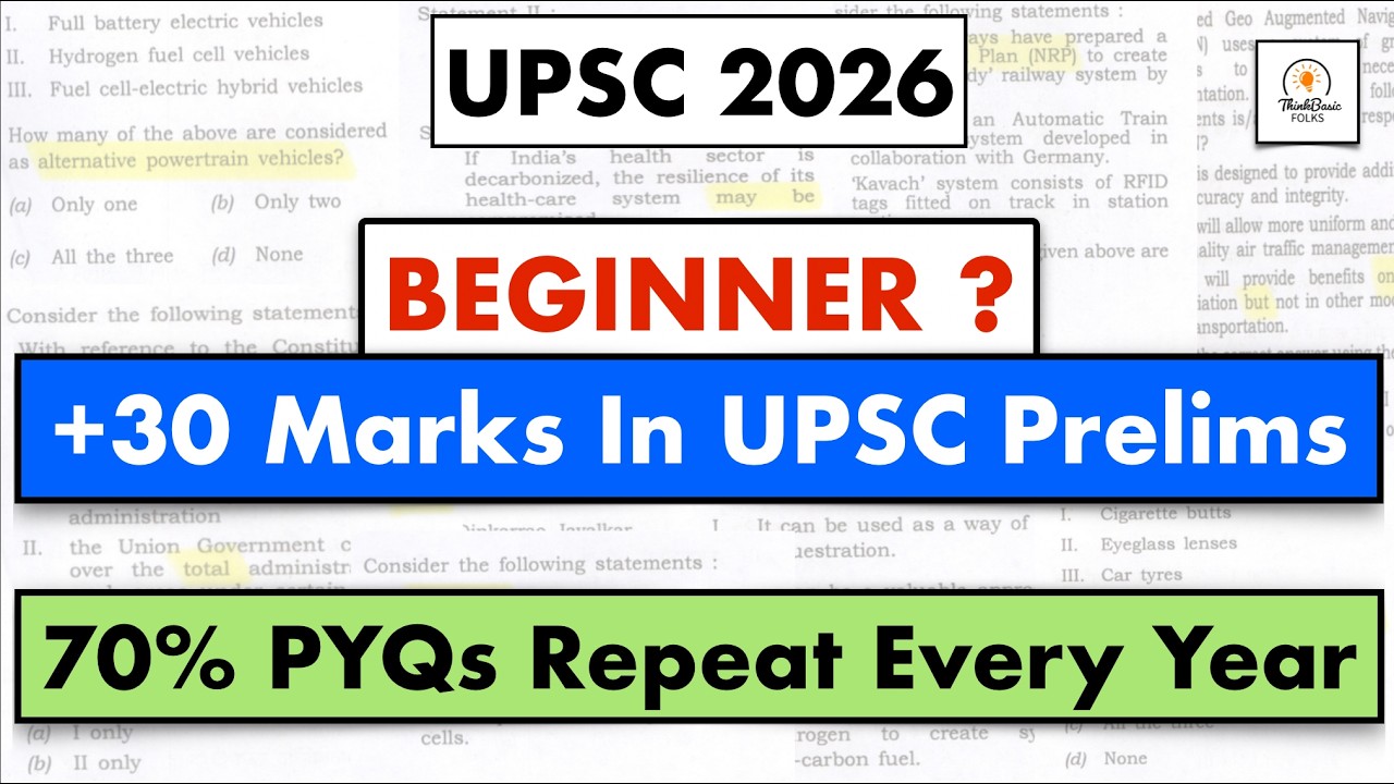 *+30 Marks* in UPSC Prelims 2026: UPSC Examiner's Hints Decoded with Proof #thinkbasicfolks #upsc