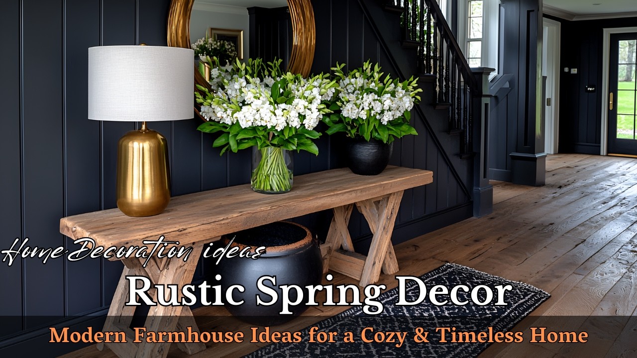 Rustic Spring Makeover 2025: Modern Farmhouse Charm with Timeless Elegance