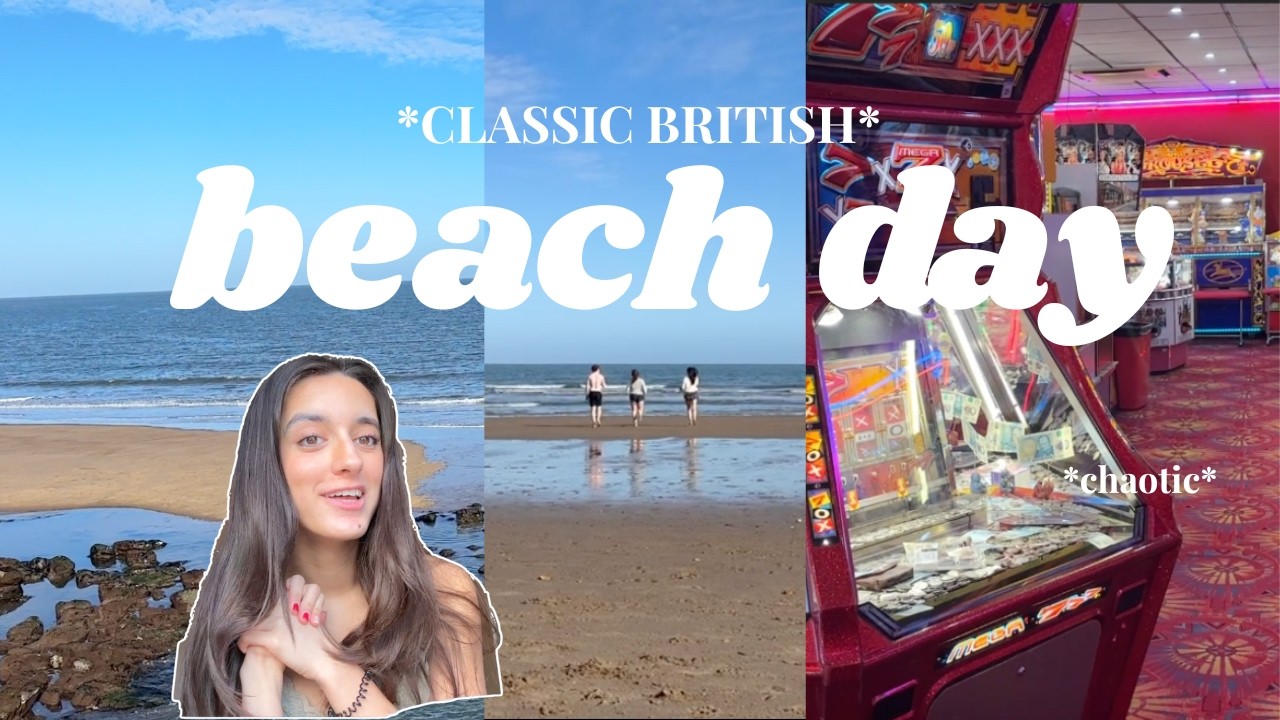 Girl recreates a classic beach day