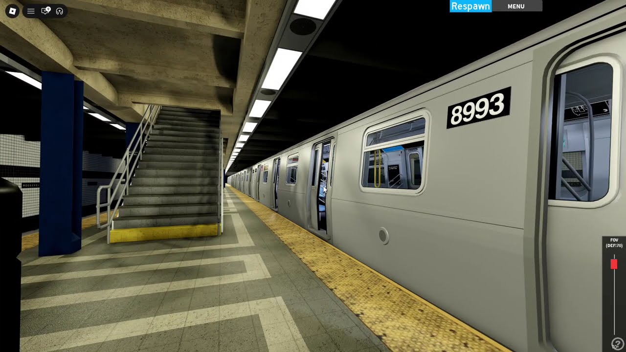 Kawasaki R160B-2 Siemens (F) Train at Jackson Heights-Roosevelt Avenue (MTAoR)