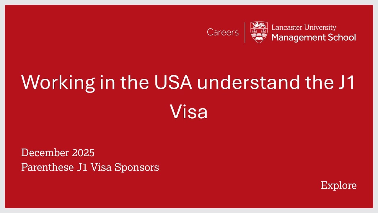 Working in the USA and J1 visas for Internships & Placements