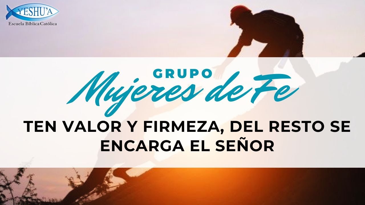 Ten valor y firmeza, del resto se encarga el Señor.  Predicador Jesús Franco